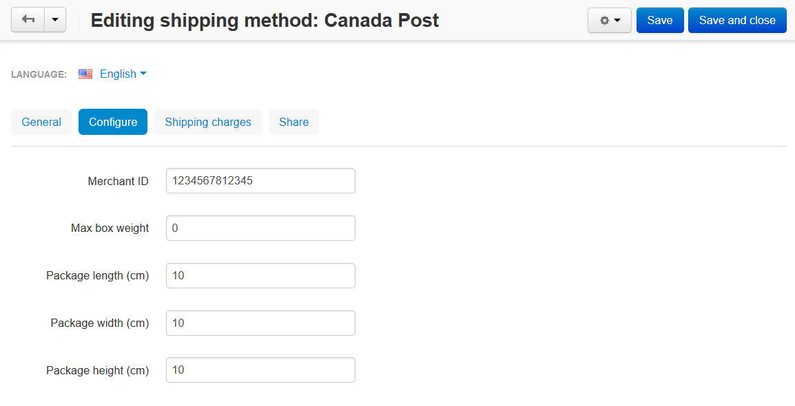 Canada Post required Merchant ID before CS-Cart/Multi-Vendor 4.3.8.