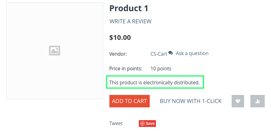 A downloadable product on the storefront in CS-Cart.