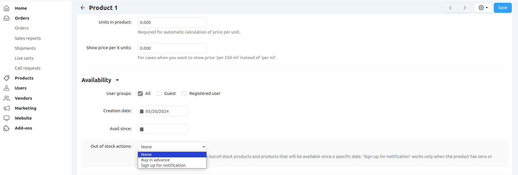 You can allow your customers to sign up for notifications and buy products in advance.