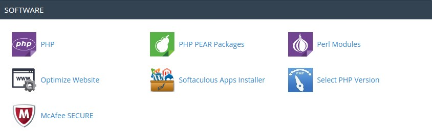 The location of Softaculous Apps Installer in cPanel.