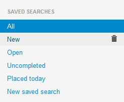 Saved searches.