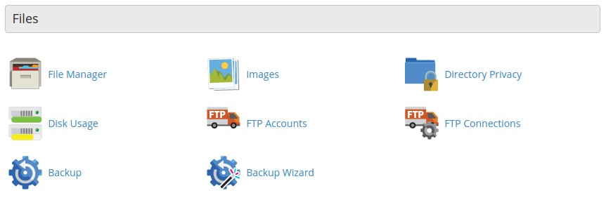 The icon of File Manager in cPanel.