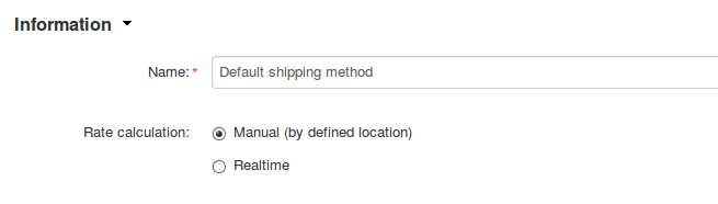 Set the shipping method's Rate Calculation setting to Manual.