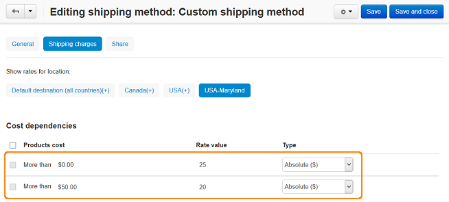 Changing shipping cost depending on the order total in CS-Cart and Multi-Vendor.