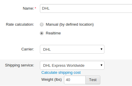 Make a test calculation to make sure the shipping costs are correct.