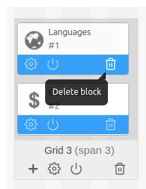 Delete block
